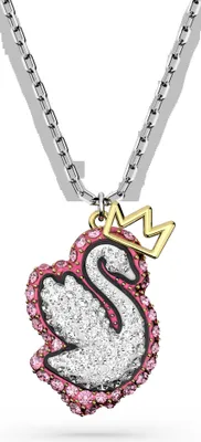 Produktbild von Swarovski Damen Anhänger Swan Pink Rhodium Plated 5649200