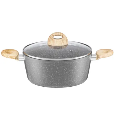 Produktbild von Topf 5,6 l INDUKTION Kochtopf Aluminium Suppentopf mit Deckel AMBITION Kenya