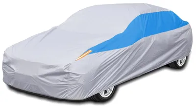 Produktbild von Autoabdeckung Fahrzeugabdeckung Autoplane - Wasserdicht - UV-beständig - 440 x 180 x 160 cm - Silber - Für draußen