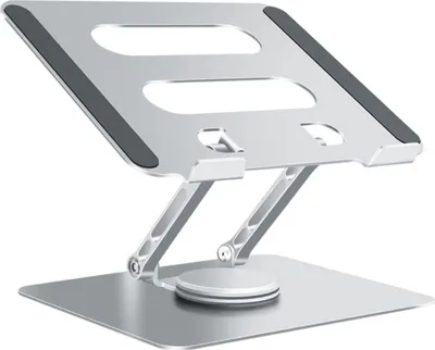 Produktbild von Laptop Ständer Höhenverstellbar mit 360° drehbarer Basis 10-17 silber