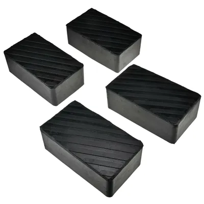 Obrázek produktu pro 4 kusy gumových bloků 200x113x72mm gumová podložka gumový blok pro zvedáky