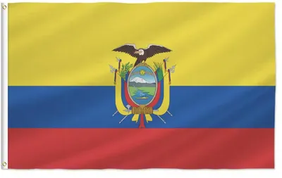 Image de Drapeau équatorien – Drapeau de l'Équateur – 150/90 cm – Polyester – WK – CHPN