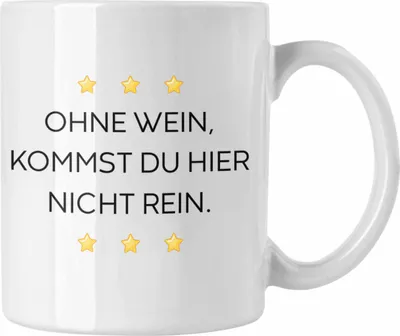 Produktbild von Trendation - Lustige Tasse mit Spruch für Frauen Männer Arbeit Büro Lustig Tassen Becher mit Sprüchen Kollegin Geschenk Sarkasmus Wein Spruch (Weiß)