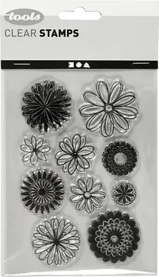 Obrázok produktu pre Creativ Company CC silikónová pečiatka kvety 15,5 cm