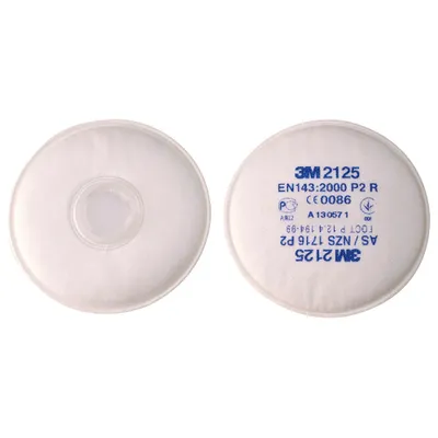 Obrázok produktu pre 3M Okrúhly filter pevných častíc 2125 EN 1473:2000 P2 - 7100015050