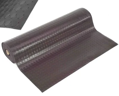 Produktbild von 5m² 5x1m Gummimatte Noppenmatte Noppen Matte Antirutschmatte Riefen Gummi 11905
