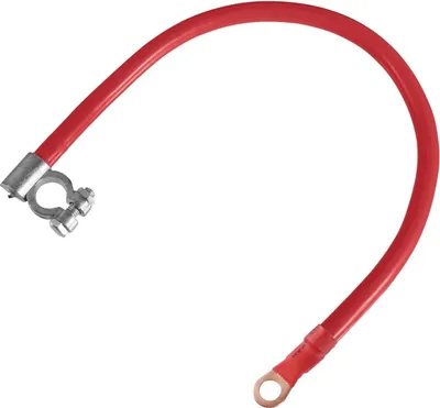 Produktbild von Massekabel Pluskabel Masseband Schwarz Rot Batteriekabel Batterieklemme PKW LKW Plusleitung