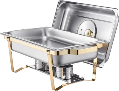 Produktbild von SucceBuy Chafing Dish Set aus Edelstahl 7,5L mit 4 Behältern für Buffets