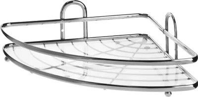 Produktbild von Duschablage - Eckregal für Dusche - Wandmontage - Hängender Korb - Platzsparend - Chrom