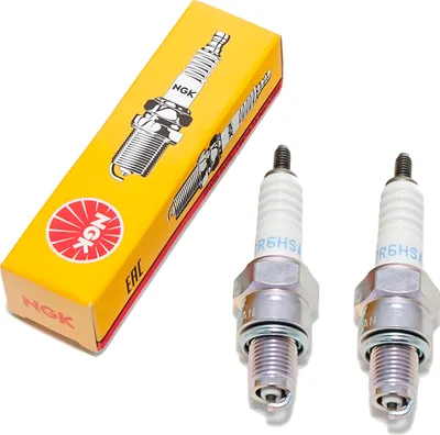 Immagine prodotto di Set di candele NGK 2x CR6HSA con soppressione delle interferenze, 12,7 mm filettatura corta Ø 10,0 mm, 2983