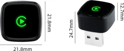 Obrázok produktu pre INF Bezdrôtový adaptér CarPlay D07 Strieborný 2v1 pre Apple a Android