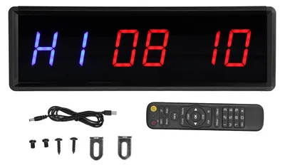 Produktbild von LED-Intervall-Timer, Fitnessstudio, Workout, Countdown/Up-Uhr, Stoppuhr für Fitnesstraining