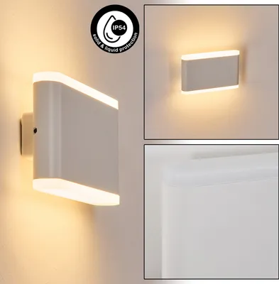 Produktbild von Canzo Außenwandlampe aus Metall/Kunststoff in Weiß