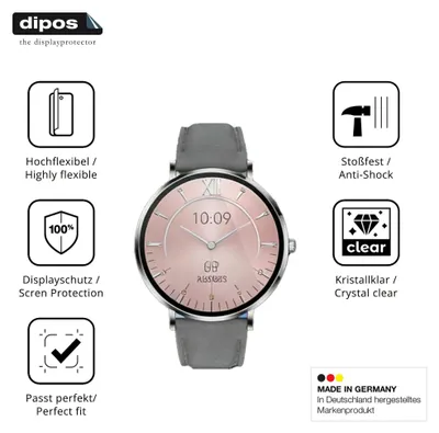 Produktbild von 2x Schutzfolie für Kuisoe LunaPro Folie, 100% Displayabdeckung, dipos Flex
