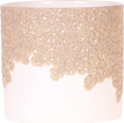 Image de Pot décoratif Bloom Sand - Pot de fleurs décoratif Ø12cm - Cache-pot naturel