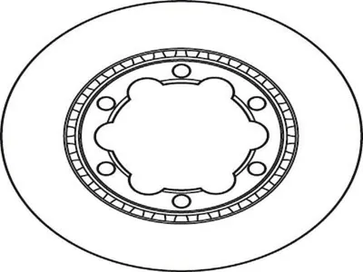 Produktbild von TRW Bremsscheiben (2 Stück) Hinterachse DF4919S
