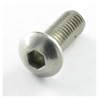 Produktbild von Metallschrauben Flachrundschraube mit Innensechskant M12x80 Gesamtgewinde Klasse 10.9 Schraubenschlüssel 8 Verzinkt