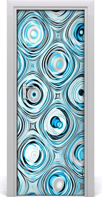 Produktbild von Tulup Türaufkleber 75x205 cm Dekorative Aufkleber Selbstklebend Wasserdichte Tapete Abnehmbar Schlafzimmer Wohnzimmer Wohnkultur - Fractalgrafik