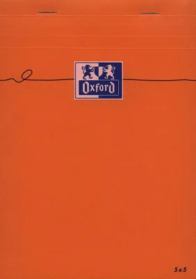 Produktbild von Oxford Notizblock DIN A5 kariert 80 Blatt orange