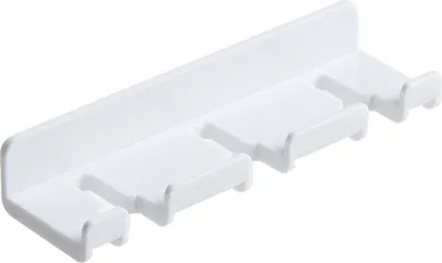 Produktbild von Strompflegelhaken Multifunktional Steady Stempelfreier universeller Zahnbürsten Wandbügel für Badezimmer-Weiss