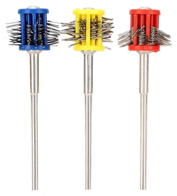 Produktbild von Metallstrukturierungsbürste zur Schmuckreinigung und -politur mit ergonomischem Griff