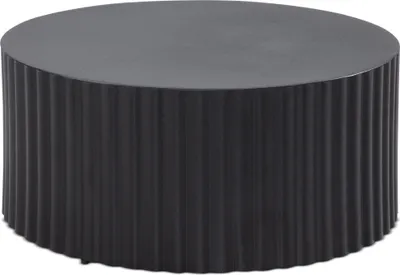 Produktbild von Couchtisch Sofatisch Metall Schwarz 67x67x31 cm Wohnzimmertisch Rund