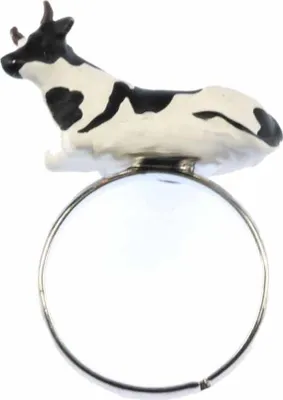 Produktbild von Kuh Ring Kuhring Fingerring Miniblings Kühe Milchkuh Bauernhof Farm Vieh