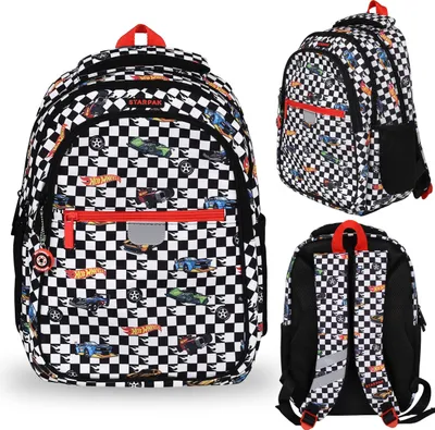 Produktbild von Hot Wheels gepolsterter Schulrucksack für Jungen, mit Reflektoren, 3 Fächer 40x29x20cm, 23l
