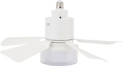 Obrázek produktu pro Stropní ventilátor se světlem 3 barvy Stmívatelná tichá LED stropní ventilátorová lampa Šroub v základně E26 Funkce časovače APP Control White