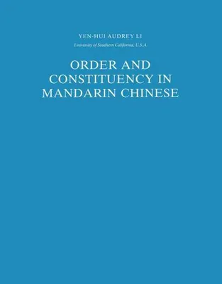 Obrázok produktu pre Order and Constituency in Mandarin Chinese