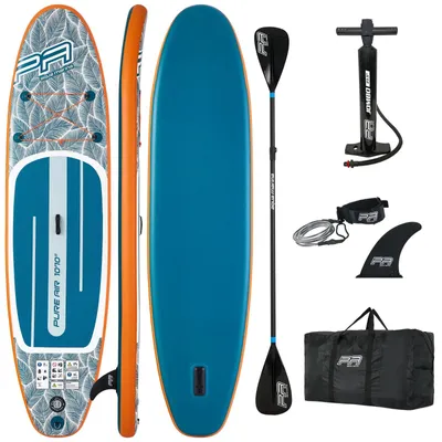 Image de Planche de SUP gonflable Aqua Marina Pure Air Coast 10'2, kit complet de stand up paddle, 310 x 79 x 15 cm