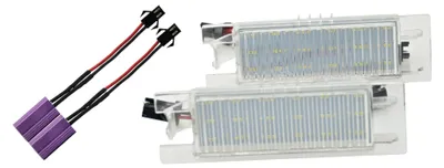 Premium LED SMD Kennzeichenbeleuchtung für Opel Corsa C D / Vectra C – Produktansicht