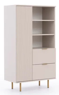 Produktbild von NUBIA Bücherregal R1D2SZ Schrank , Mehrzweckschrank (Creme)