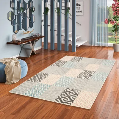 Produktbild von Designer Teppich Passion Pastell Patchwork Beige, Größe:160x225 cm