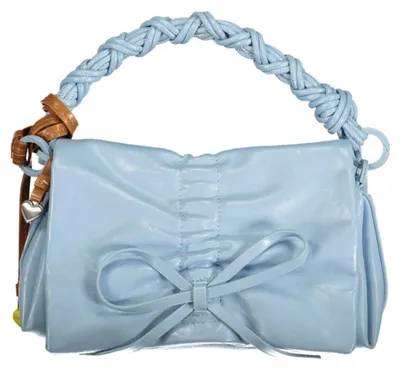 Produktbild von Elegante Mini-Klapptasche in Blau mit abnehmbarem Schulterriemen