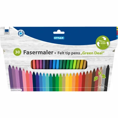 Produktbild von 30 Fasermalstifte / Fasermaler / Filzstifte