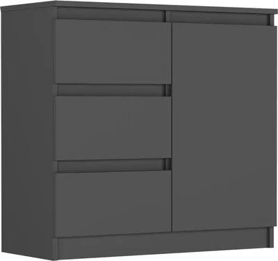 Obrázek produktu pro Framire Komoda 80cm skříňka zásuvky police R-80-S3 antracit