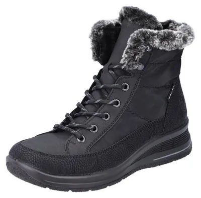 Image de Rieker Boots à lacets pour femmes noir