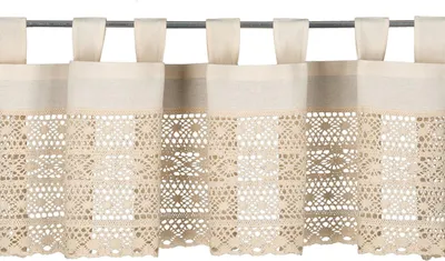 Produktbild von Eurofirany Scheibengardine Bistrogardine Vorhang Gardine 35x150cm Beige Durchbrochener Deko