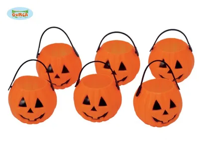 Zdjęcie produktu dla Zestaw 6 dyń - dekoracja na Halloween ok. 7 cm