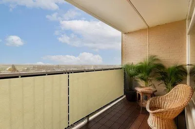 Produktbild von Famanu Sichtschutz Balkon und Geländer Beige 90 x 300 cm