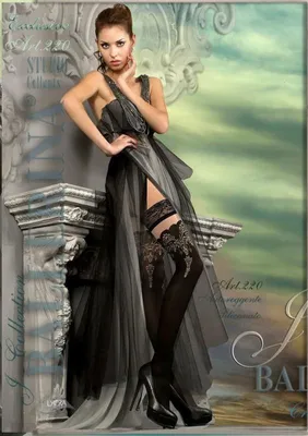 Immagine prodotto di Ballerina - Art. 220 Calze autoreggenti nere 20den/60den L/XL