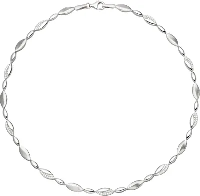 Produktbild von JOBO Collier Halskette 925 Silber 108 Zirkonia 45 cm Kette Silberkette