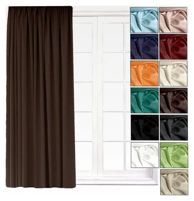 Produktbild von Verdunkelungsvorhang 140x245 cm – Blickdichter Vorhang mit Kräuselband – Vorhang mit Hitzeschutz und Kälteschutz