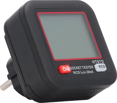 Obrázok produktu pre Tester zásuviek, EÚ AC30-260V 45-65Hz Tester zásuviek Kontrola polarity pri chybách v zapojení