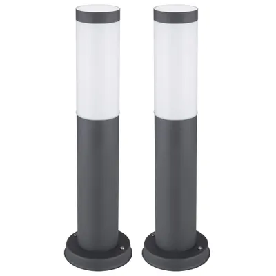 Produktbild von 2er Set Stehleuchte, Edelstahl, H 45 cm