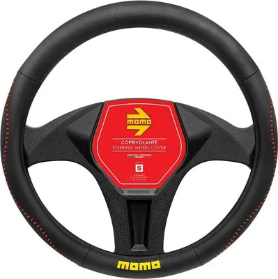 Obrázek produktu pro Potah volantu MOMO MOMLSWC018BRS černý/červený Ø 36 cm