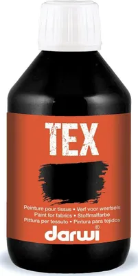 Zdjęcie produktu dla Darwi Tex Farba do tkanin Black 250 ml 1 szt.
