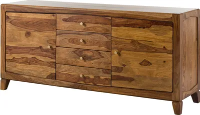 Produktbild von MASSIVMOEBEL24 Sideboard Sheesham 175x45x80 braun lackiert ANCONA #123
