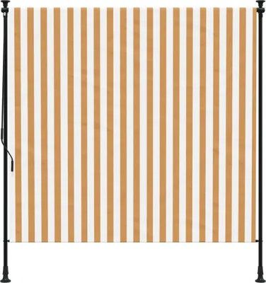 Produktbild von Möbel Außenrollo Orange und Weiß 200x270 cm Stoff und Stahl - Markisen 368771